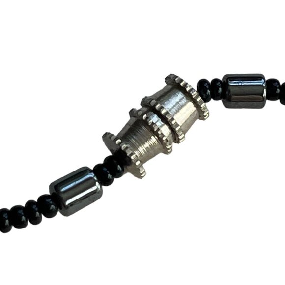 Black Arrowhead 16.5" Beaded Necklace Hippie Artsy Granola Bohemian Festival - Picture 4 of 7